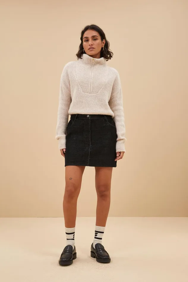 Women Skirts Bybar Josie Cord Skirt Black