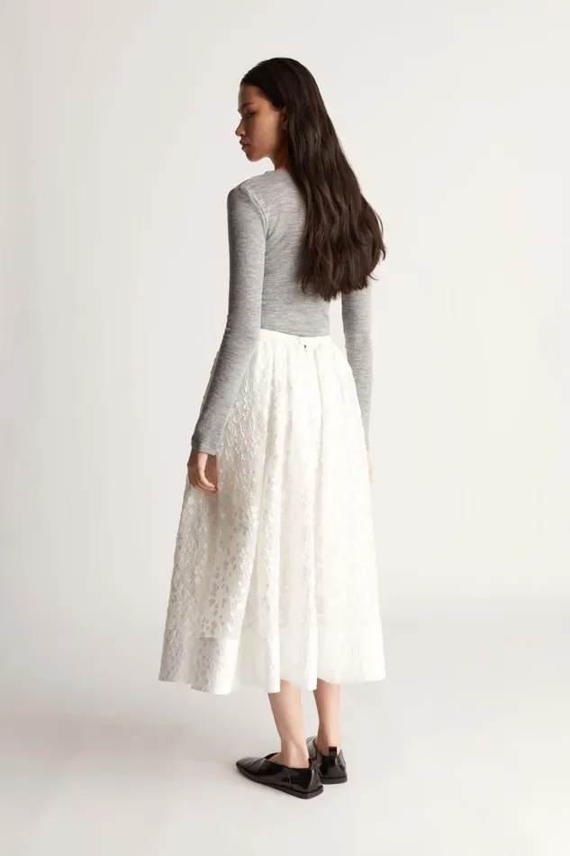 Women Skirts Lee Mathews Toulouse Skirt White