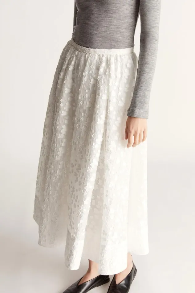 Women Skirts Lee Mathews Toulouse Skirt White