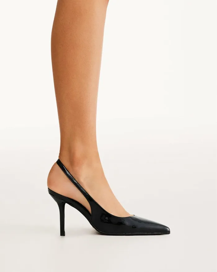 Women Stiletto Heels Billini BLONDIE 8211 BLACK PATENT