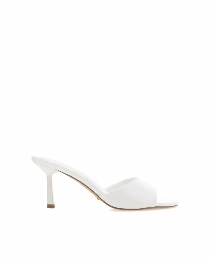 Women Stiletto Heels Billini HAWKE 8211 WHITE SHINE