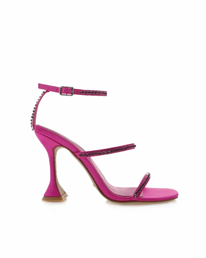 Women Stiletto Heels Billini ILYANA 8211 FUCHSIA SATIN
