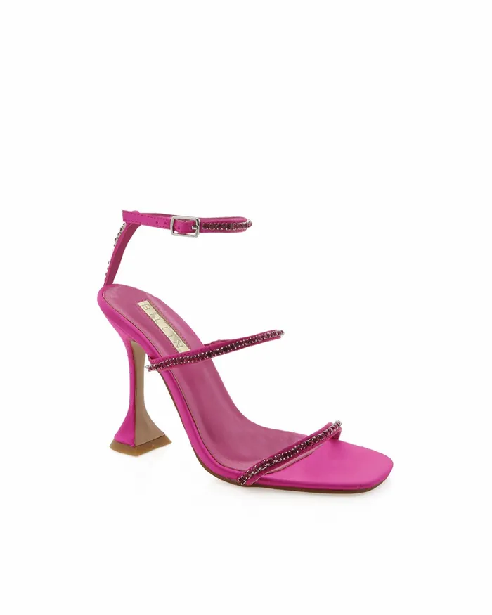 Women Stiletto Heels Billini ILYANA 8211 FUCHSIA SATIN