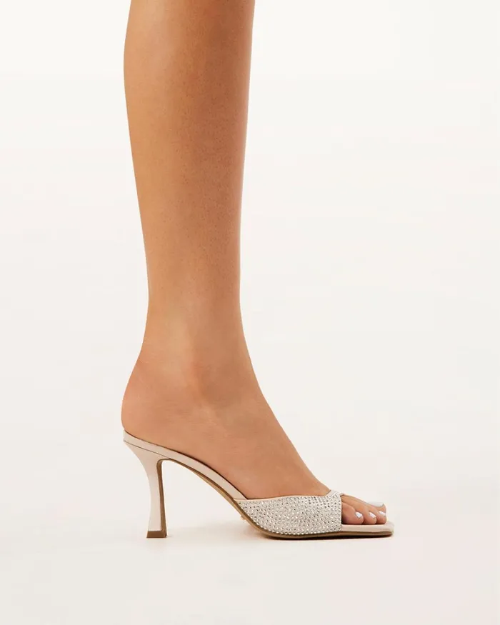 Women Stiletto Heels Billini JONES 8211 CHAMPAGNEDIAMANTE