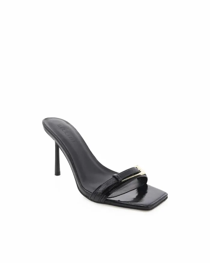 Women Stiletto Heels Billini KERBY 8211 BLACK CRINKLE