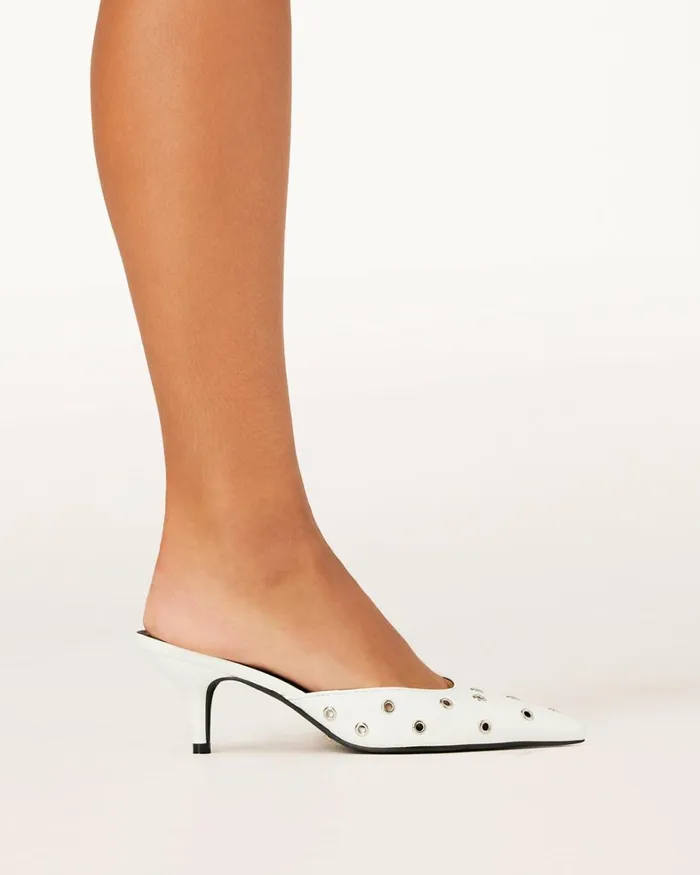 Women Stiletto Heels Billini MILES 8211 WHITE
