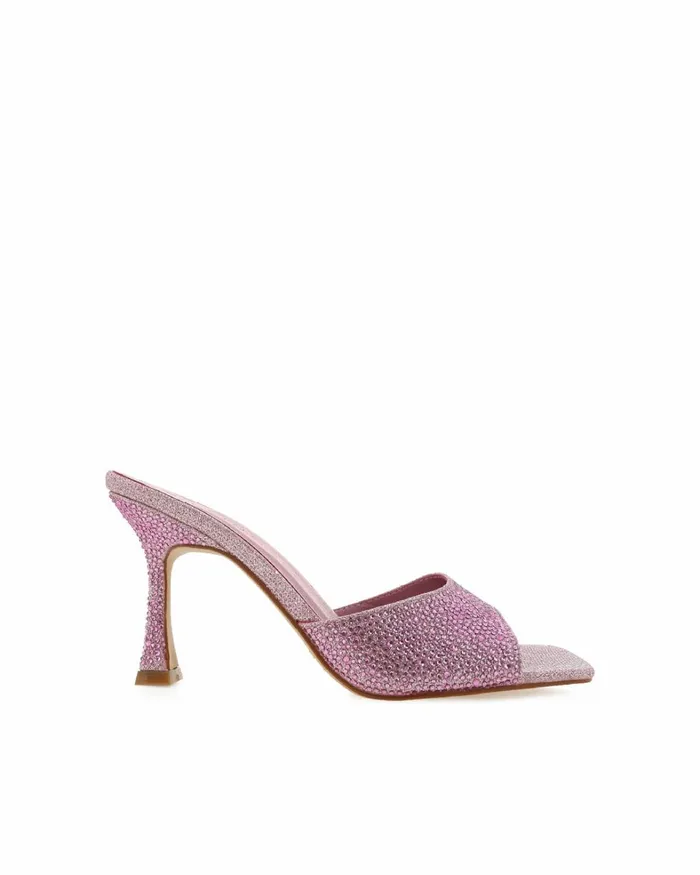Women Stiletto Heels Billini QUAY 8211 BALLET PINK RHINESTONE