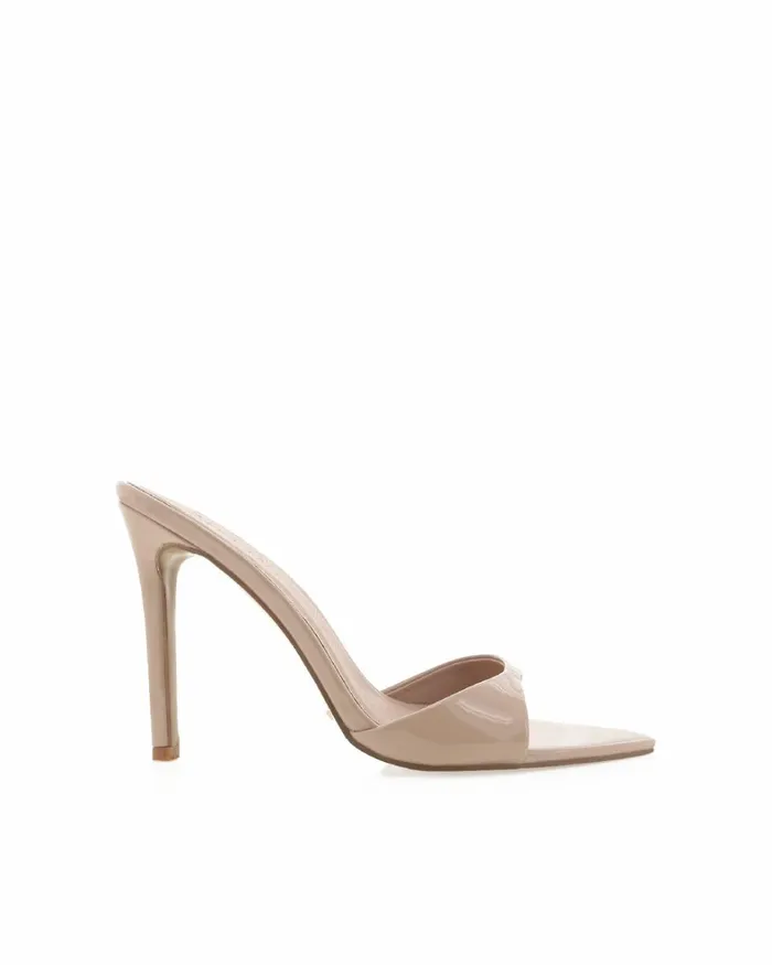 Women Stiletto Heels Billini QUINBY 8211 LATTE PATENT