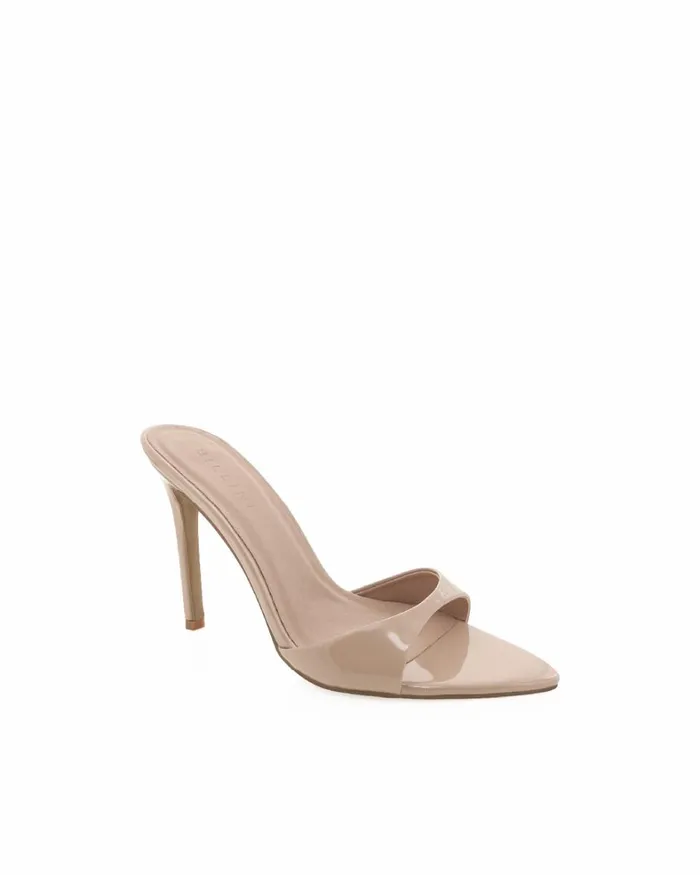 Women Stiletto Heels Billini QUINBY 8211 LATTE PATENT