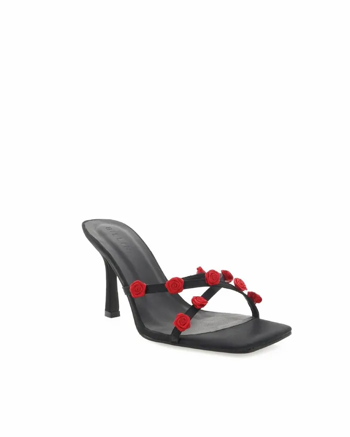 Women Stiletto Heels Billini SHILAH 8211 BLACK SATINCHILLI RED 8211 Heels 8211 BILLINI USA