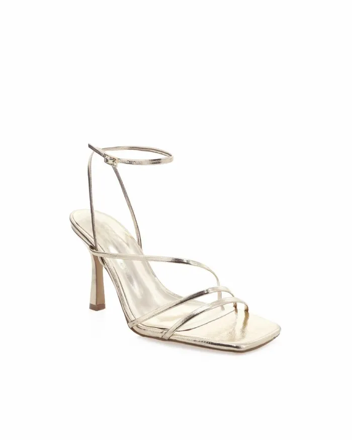 Women Stiletto Heels Billini SYLVIA WIDE FIT 8211 GOLD METALLIC