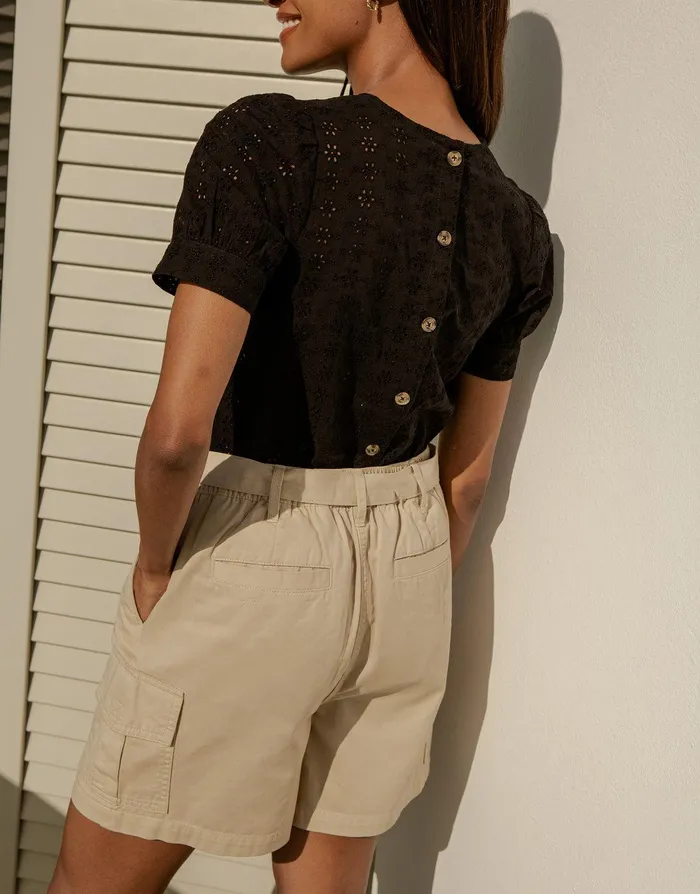 Women Stone Belted Cargo Shorts Stone Threadbare Shorts Women Stone Belted Cargo Shorts Stone Threadbare Shorts