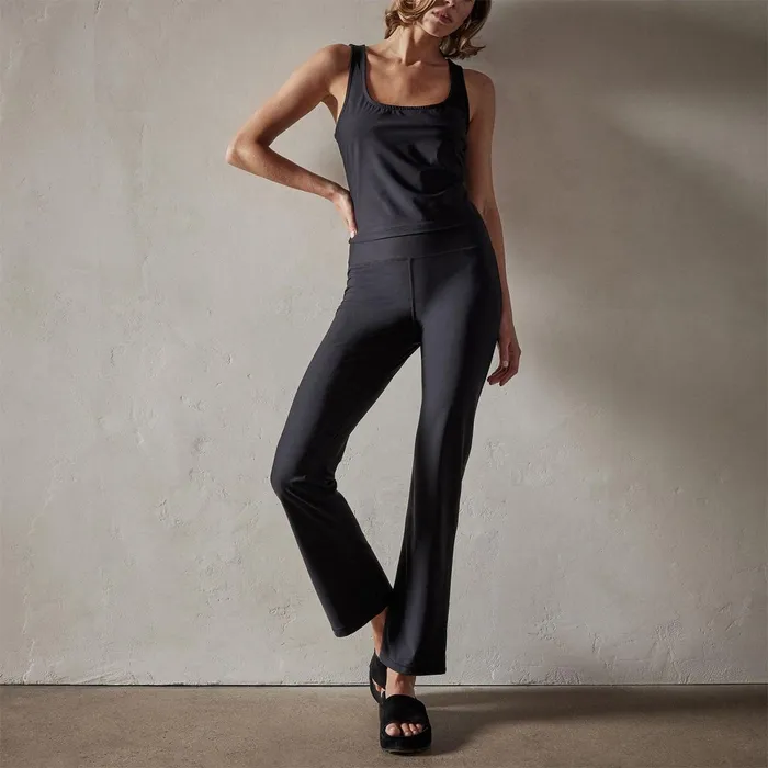 Women Sweat TopsBottoms James Perse High Rise Yoga Pant Black
