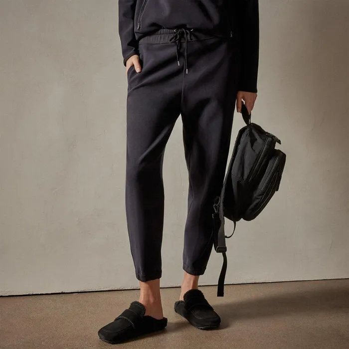 Women Sweat TopsBottoms James Perse Polar Fleece Pull On Sweat Pant Black