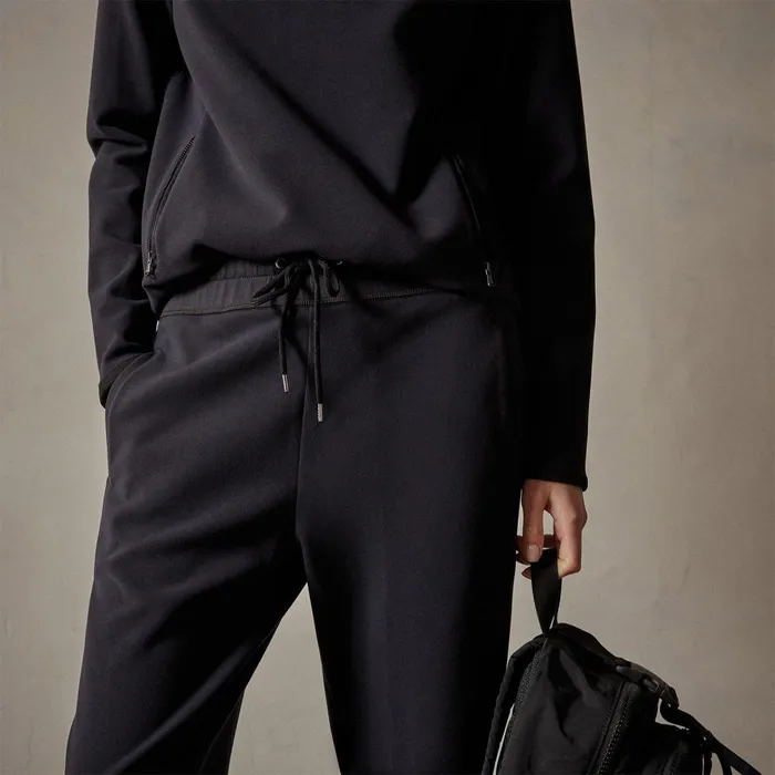 Women Sweat TopsBottoms James Perse Polar Fleece Pull On Sweat Pant Black