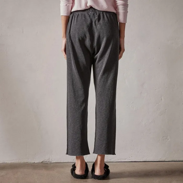 Women Sweat TopsBottoms James Perse Vintage French Terry Cutoff Sweatpant Carbon Pigment