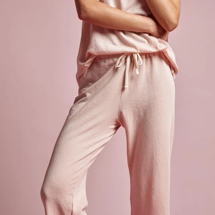 Women Sweat TopsBottoms James Perse Vintage French Terry Cutoff Sweatpant Nougat Pigment