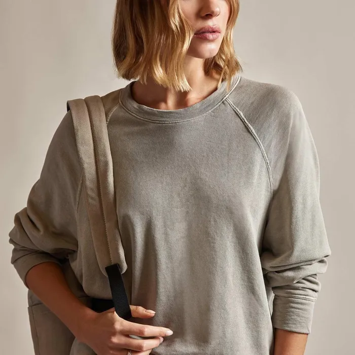 Women Sweat TopsBottoms James Perse Vintage French Terry Relaxed Sweatshirt Dapple Pigment
