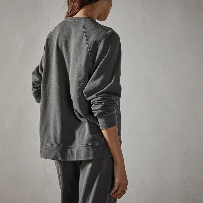 Women Sweat TopsBottoms James Perse Vintage French Terry Relaxed Sweatshirt Fin Pigment