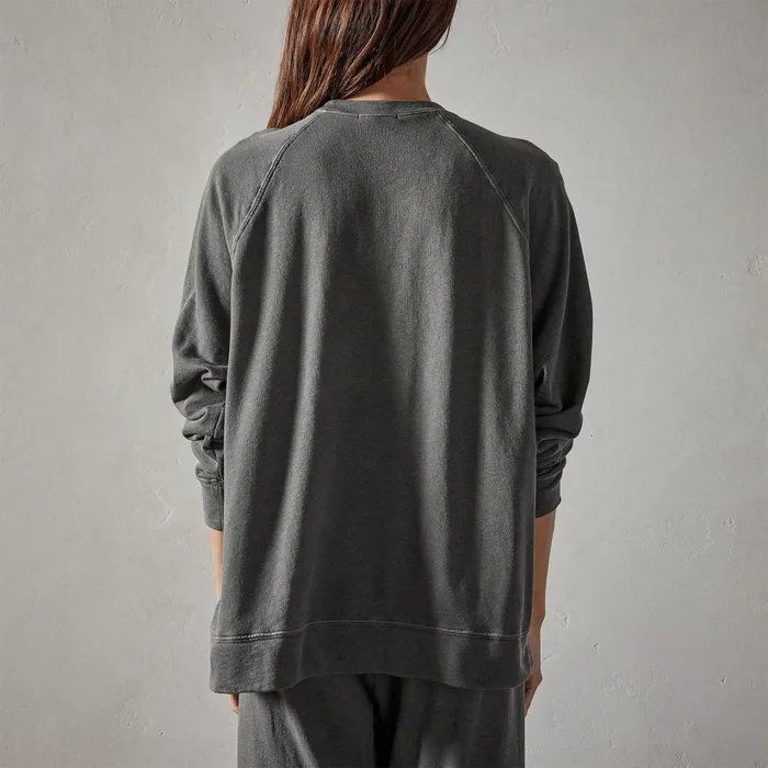 Women Sweat TopsBottoms James Perse Vintage French Terry Relaxed Sweatshirt Fin Pigment