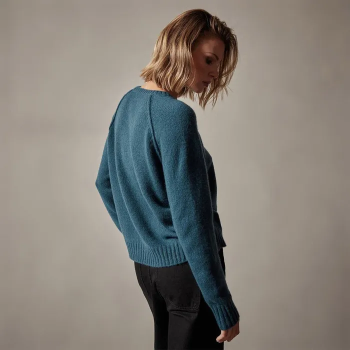 Women Sweaters James Perse Cashmere Crew Sweater Teal