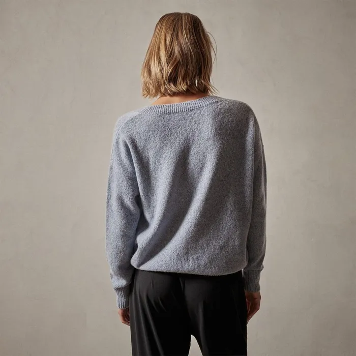Women Sweaters James Perse Lightweight Cashmere V Neck Sweater Atlantic