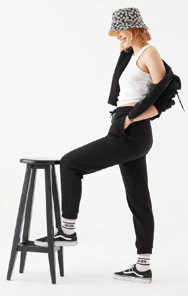 Women Sweatpants In Black Mavi Jeans Loungewear