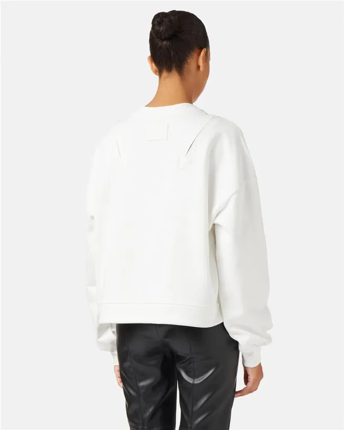 Women SWEATSHIRTS Iceberg Crewneck Sweatshirt With Decorative Zips Women SWEATSHIRTS Iceberg Crewneck Sweatshirt With Decorative Zips