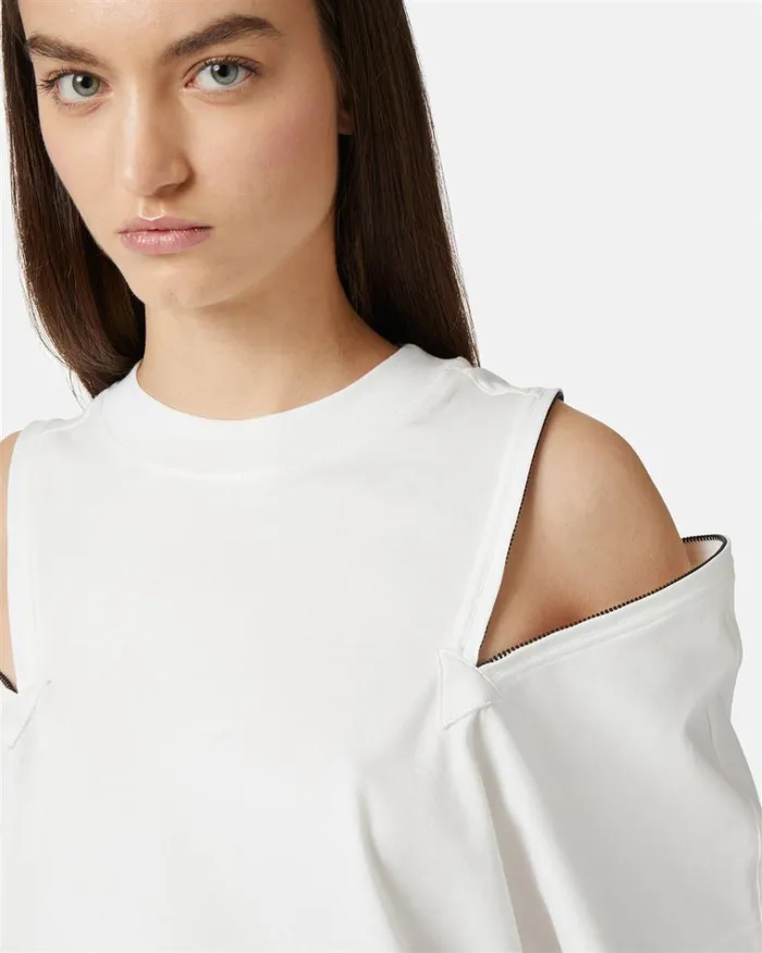 Women TSHIRTS AND TOPS Iceberg Tshirt With Decorative Zips Women TSHIRTS AND TOPS Iceberg Tshirt With Decorative Zips