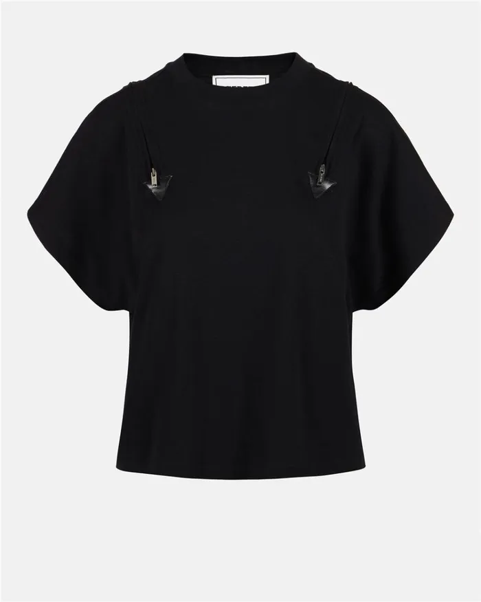 Women TSHIRTS AND TOPS Iceberg Tshirt With Decorative Zips Women TSHIRTS AND TOPS Iceberg Tshirt With Decorative Zips