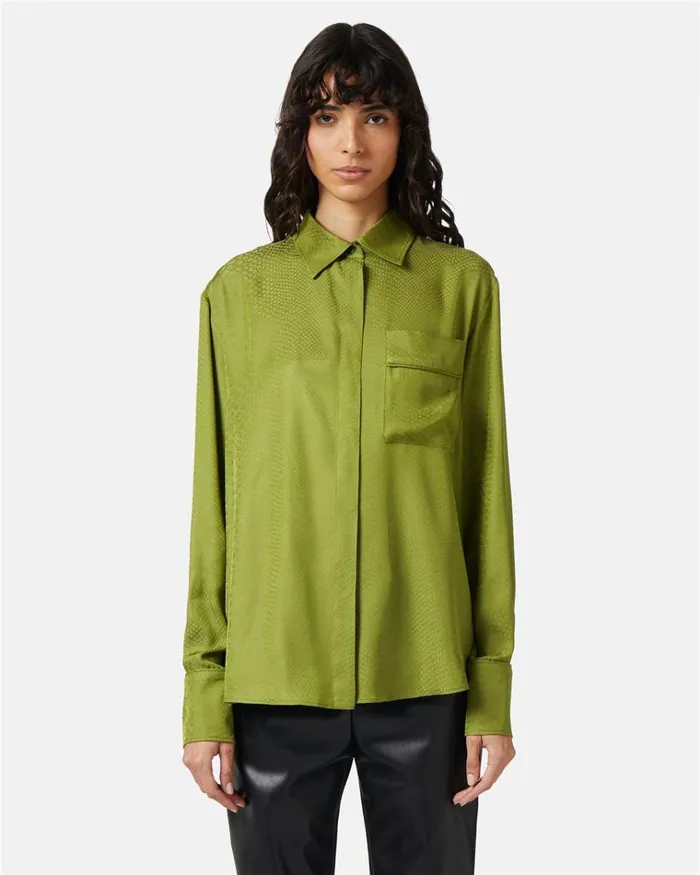 Women TSHIRTS AND TOPS Iceberg Viscose Shirt With Snake Design