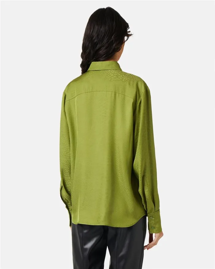 Women TSHIRTS AND TOPS Iceberg Viscose Shirt With Snake Design Women TSHIRTS AND TOPS Iceberg Viscose Shirt With Snake Design