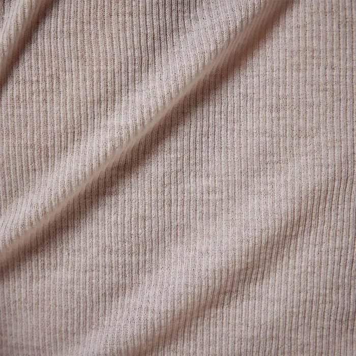 Women TShirts James Perse Cotton Cashmere Blend Ribbed Long Sleeve Crew Ivory