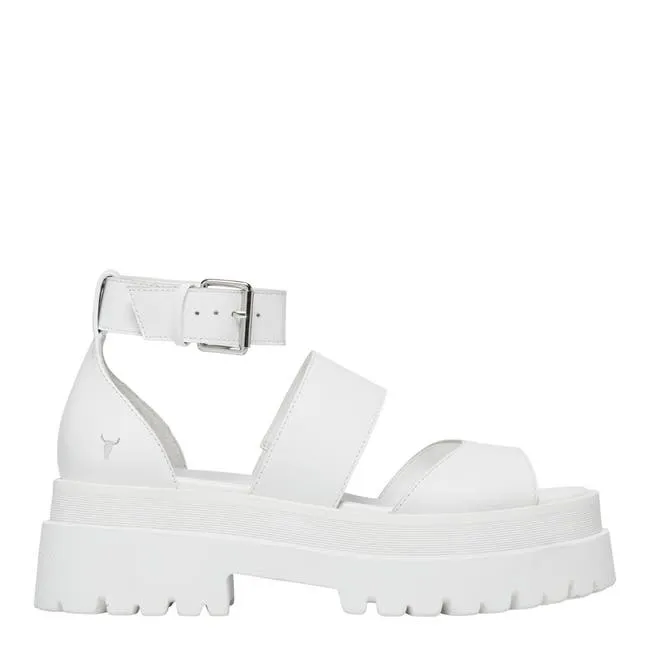 Women Thrilled White Chunky Sandals Windsor Smith Sandals