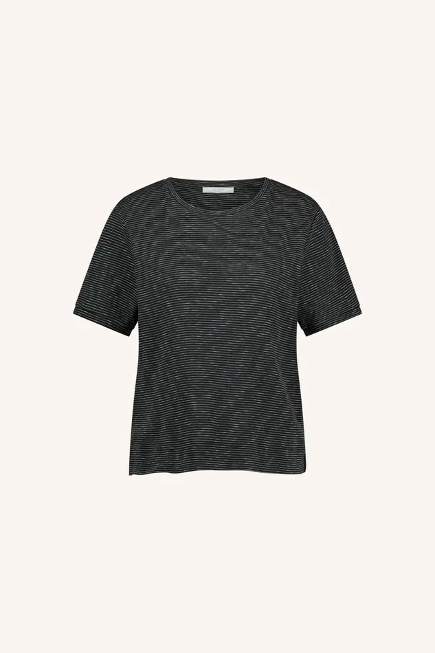Women Tops and Shirts Bybar Hope Thin Stripe Top Jet Black Women Tops and Shirts Bybar Hope Thin Stripe Top Jet Black