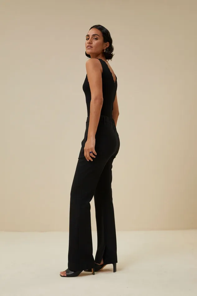 Women Tops and Shirts Bybar Lace Singlet Black
