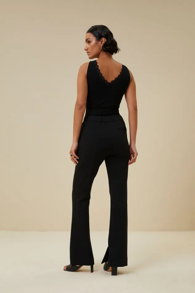 Women Tops and Shirts Bybar Lace Singlet Black