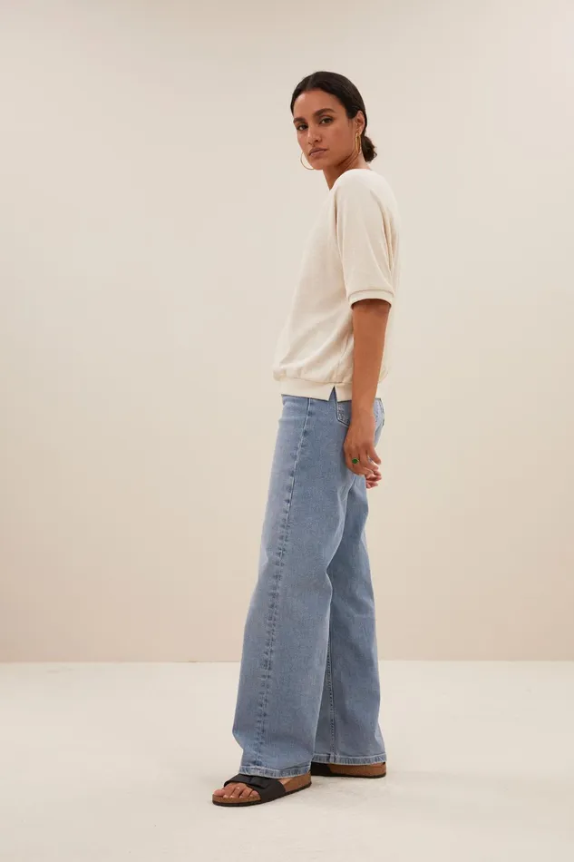Women Tops and Shirts Bybar Neva Slub Top Almond Women Tops and Shirts Bybar Neva Slub Top Almond