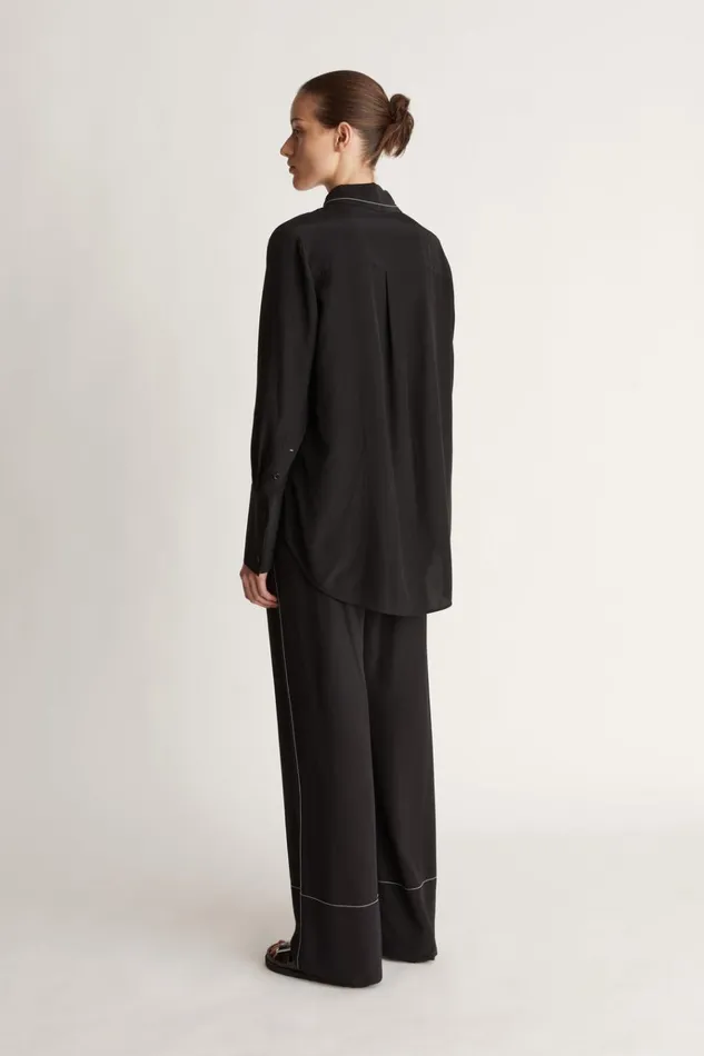 Women Tops And Shirts Lee Mathews Cassini Shirt Black