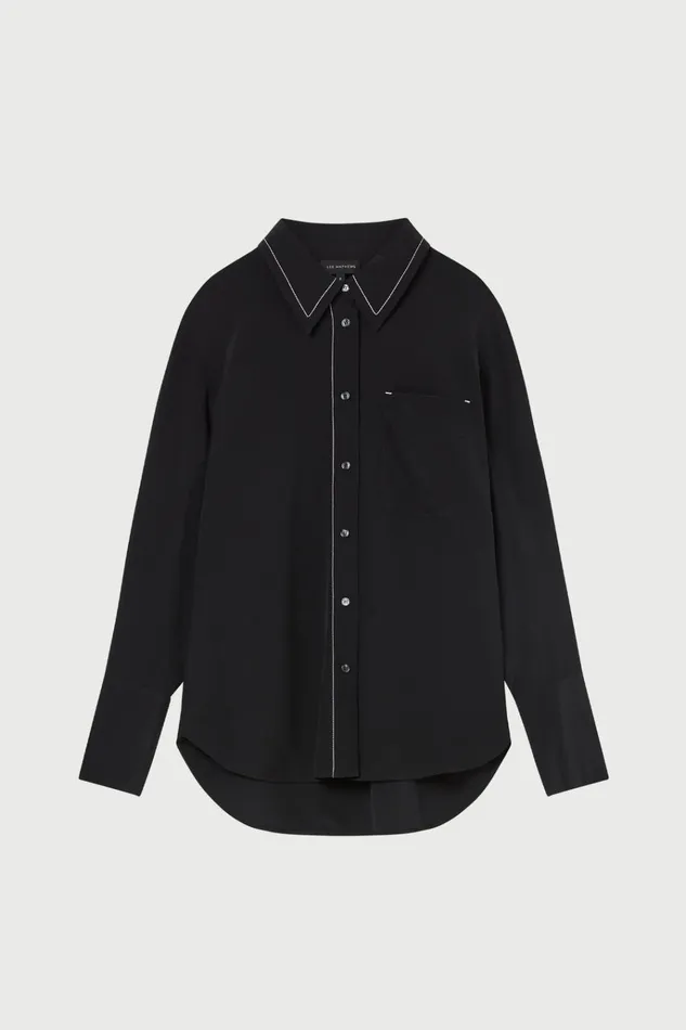 Women Tops And Shirts Lee Mathews Cassini Shirt Black