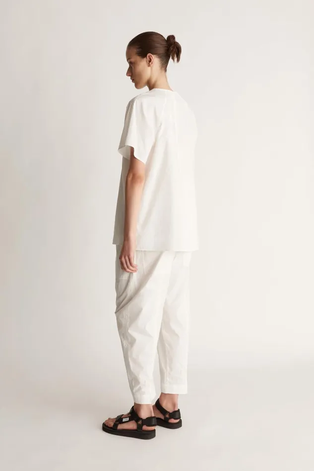 Women Tops And Shirts Lee Mathews LM Poplin Tee Natural