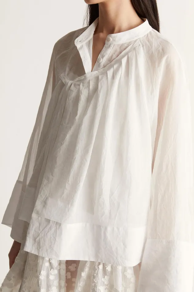 Women Tops And Shirts Lee Mathews Theresa Blouse White