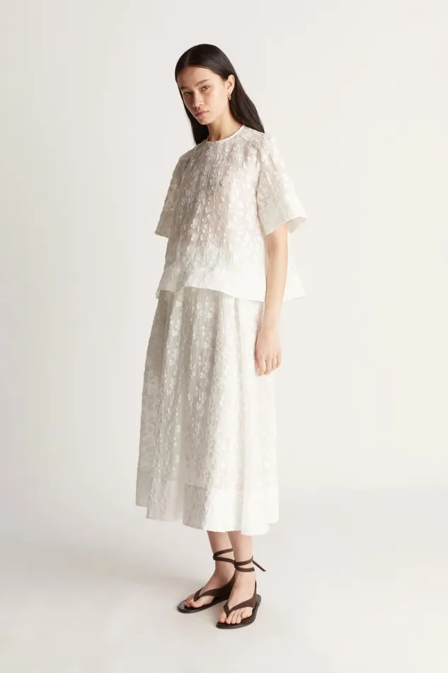 Women Tops And Shirts Lee Mathews Toulouse Top White