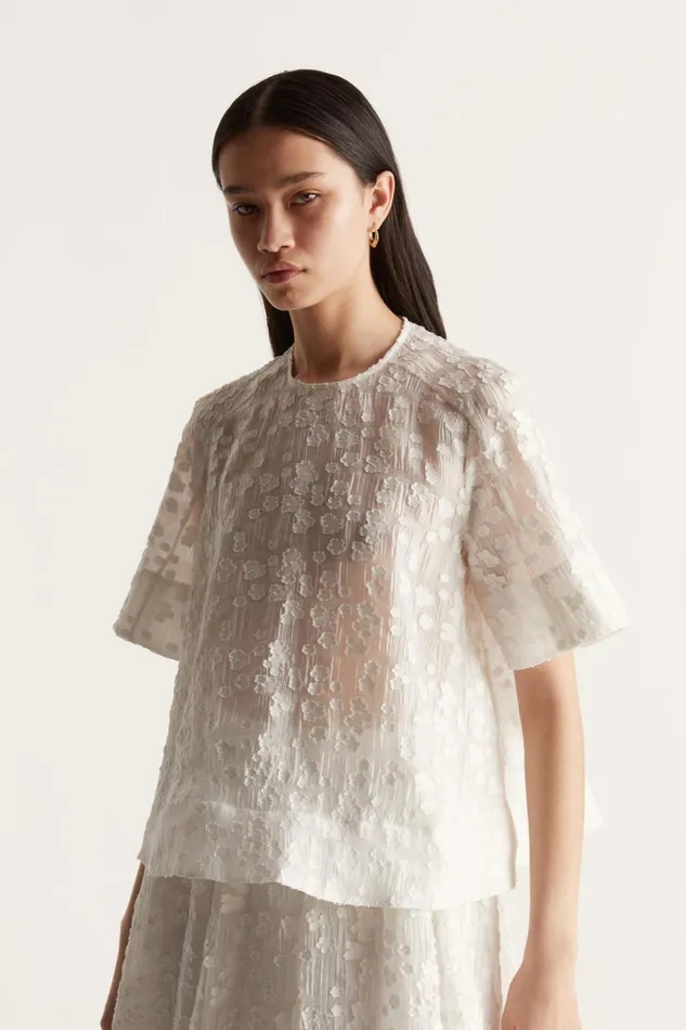 Women Tops And Shirts Lee Mathews Toulouse Top White