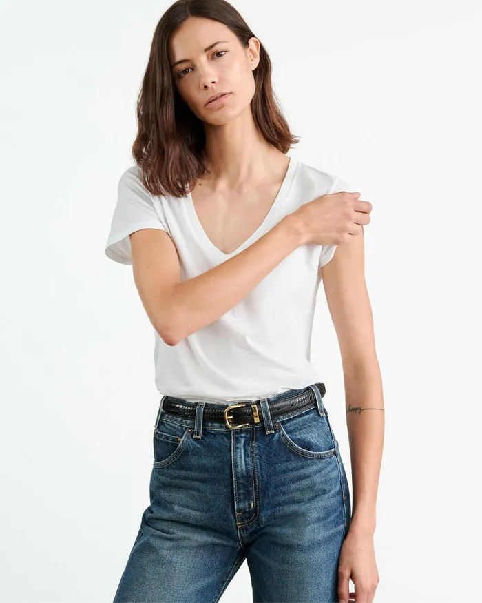 Women Tops Nili Lotan CAROL TEE White