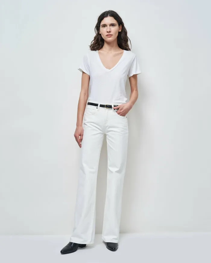 Women Tops Nili Lotan CAROL TEE White