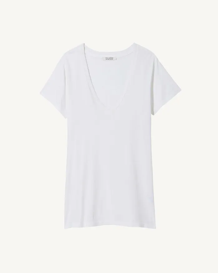 Women Tops Nili Lotan CAROL TEE White