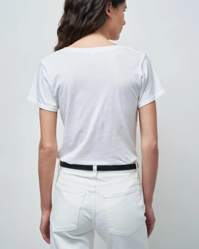 Women Tops Nili Lotan CAROL TEE White