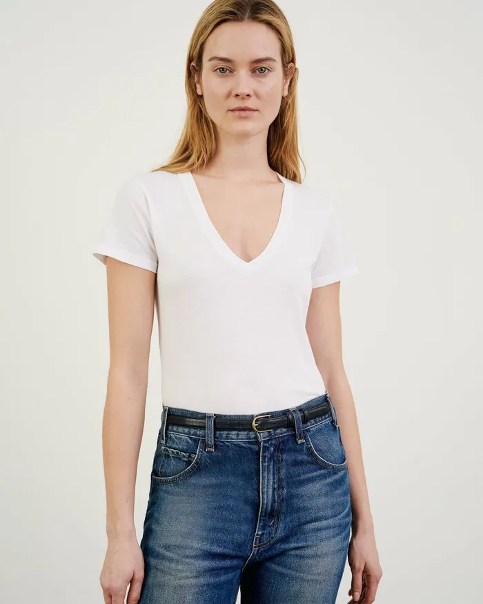 Women Tops Nili Lotan CAROL TEE White
