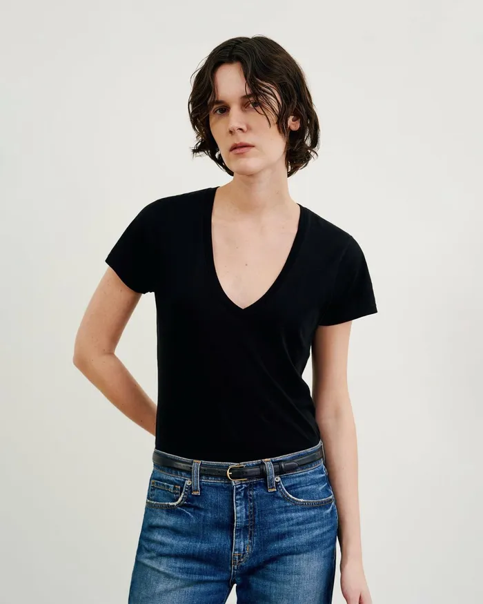 Women Tops Nili Lotan CAROL TEE White